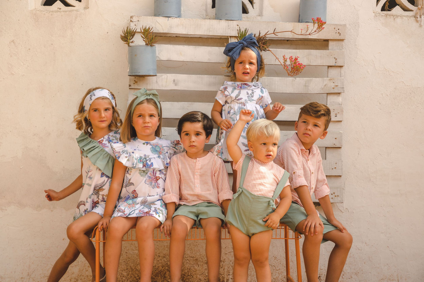 Cocote Baby & Kids Long Sleeves Shirt and Green Bermudas