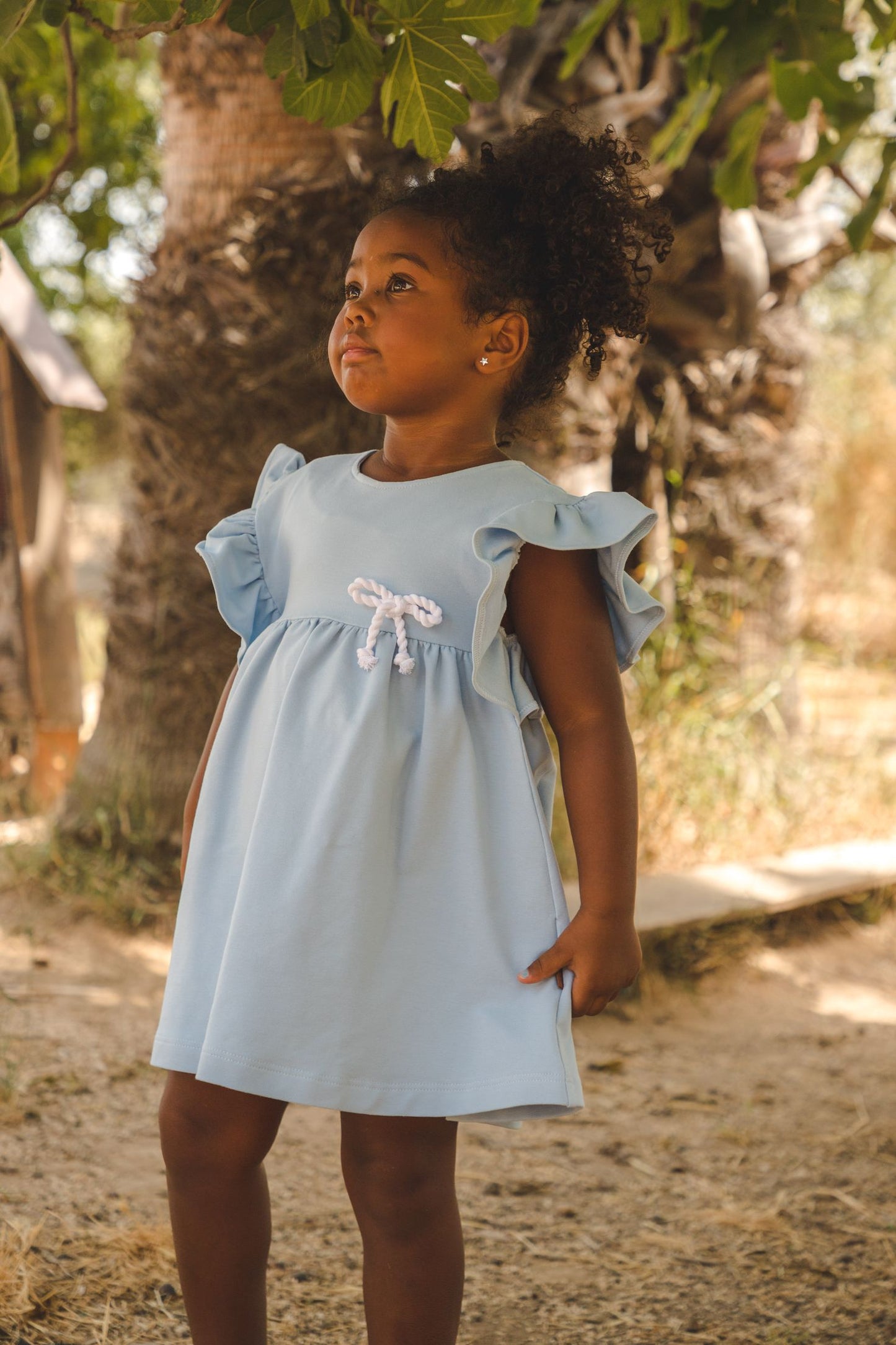 Cocote Vestido Felpa Celeste