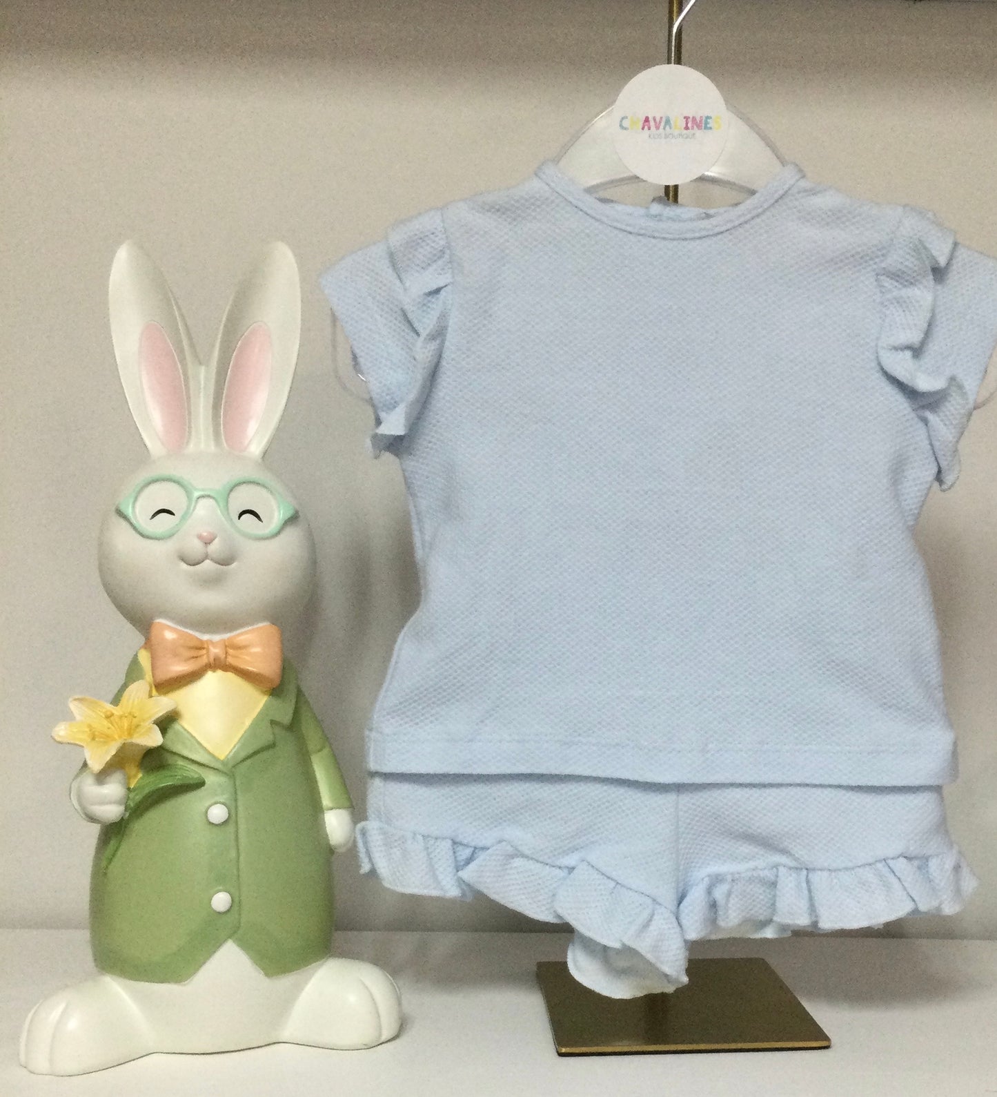 Babidu Patuco Azul Celeste Short Set Girls Ref.: 48350