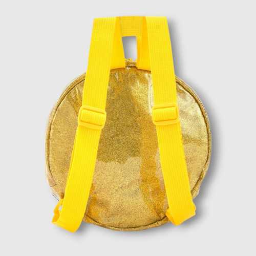 Tuc Tuc Mochila para niña en dorado con asas amarillas