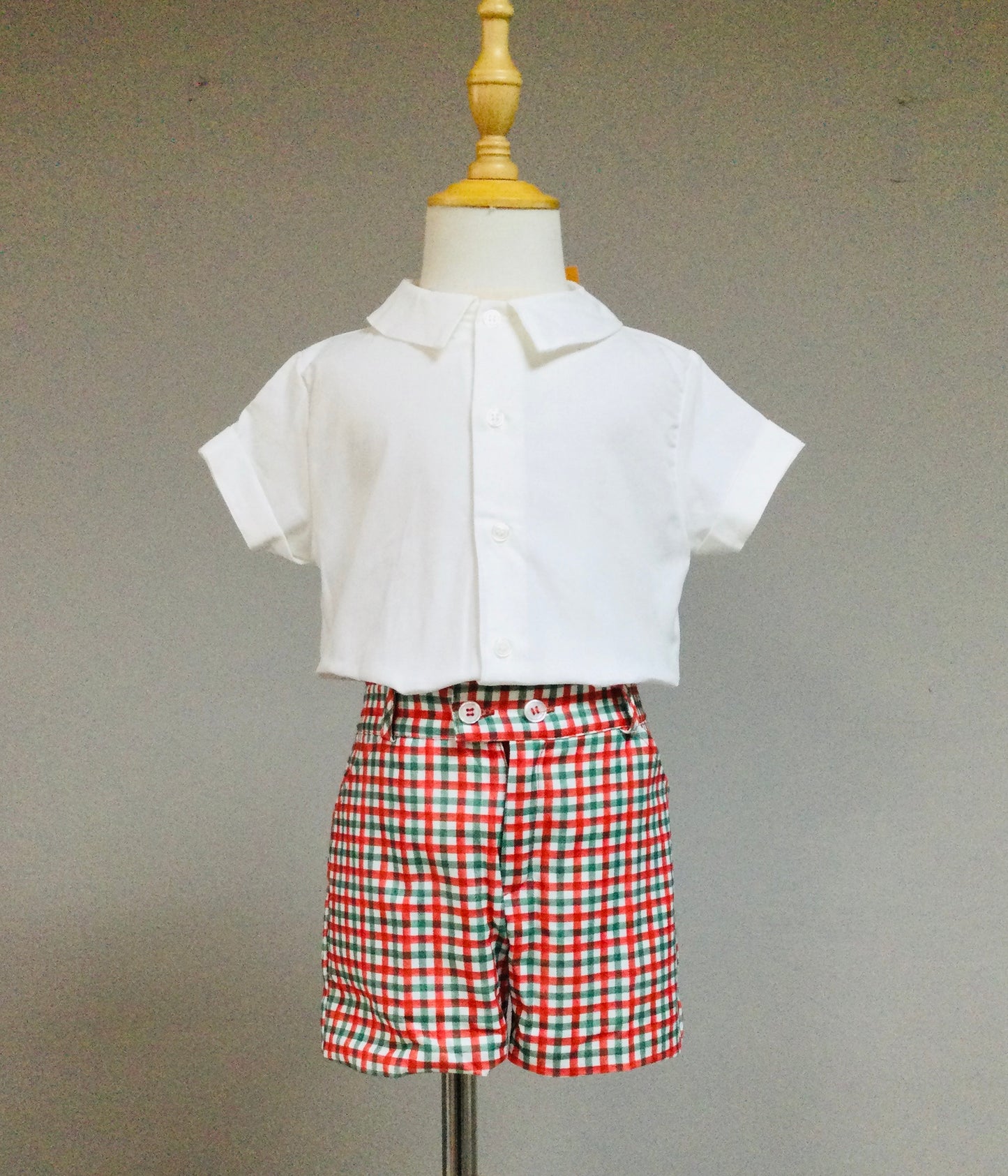 Jilgueritos Kids Tartan Short Set
