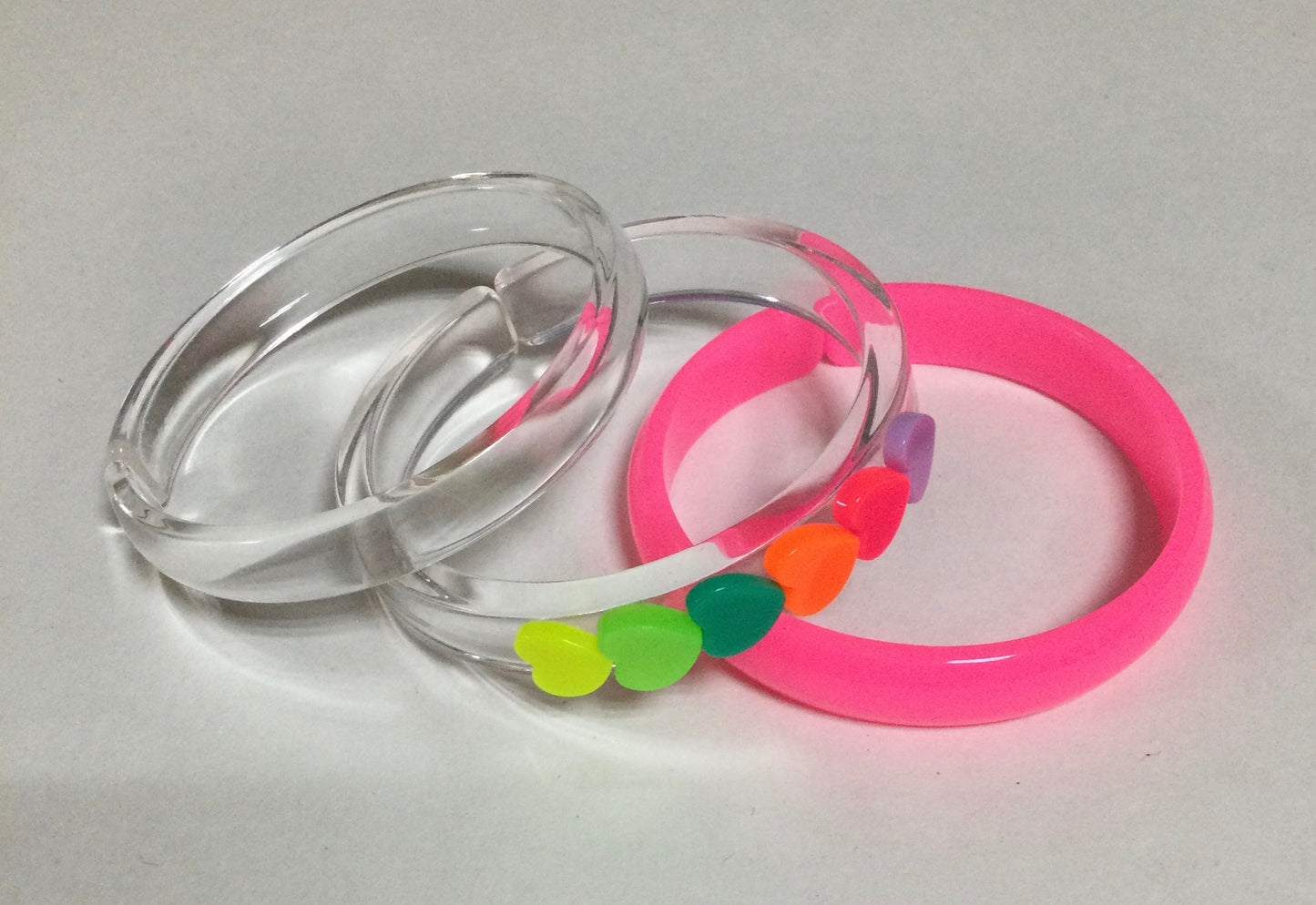 Lilies & Roses VAL25- Hearts Neon Bangles
