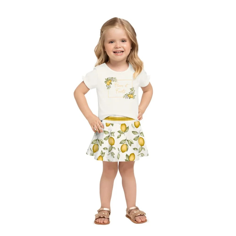 Milon Conjunto Blusa Y Falda Pantalón Fleurs Et Fruits