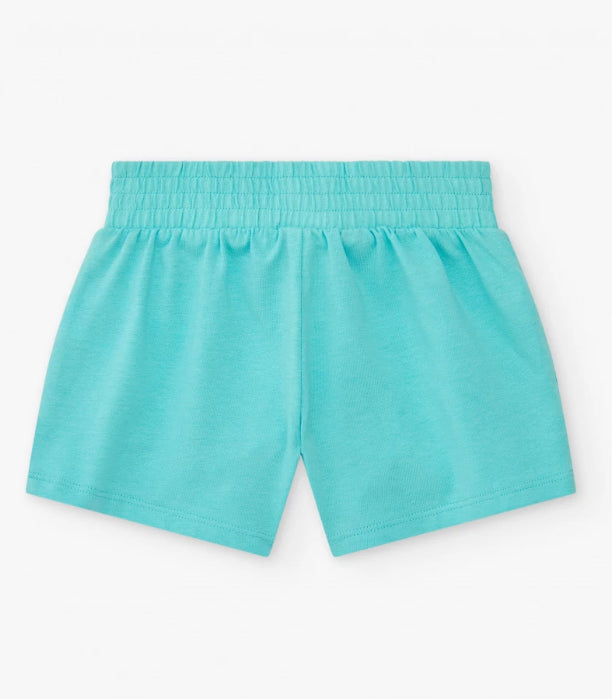 TucTuc Pantalón Corto Azul Para Niña Con Cintura Elástica Y Lazo