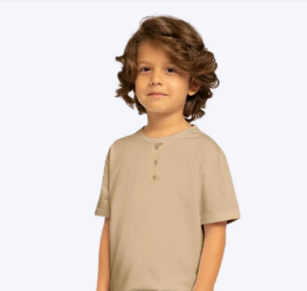 Milon Camiseta Masculina Beige Ref. 15261E Comb.8532