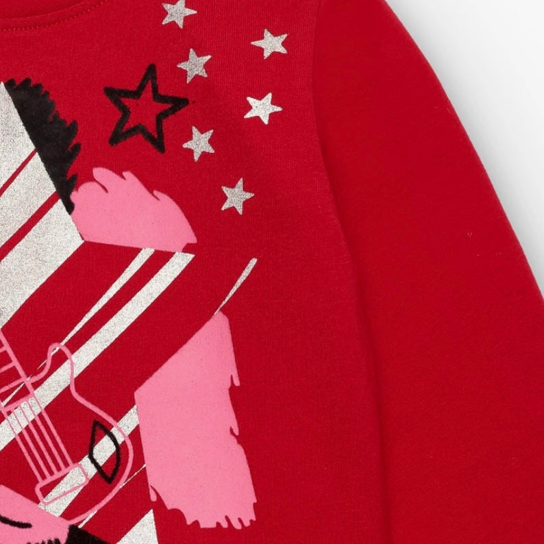 TucTuc Jersey T-Shirt Red / Dark And Roses Collection