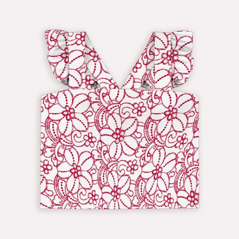 Nanai Conjunto Infantil Bordado Flor Ref. 6000139