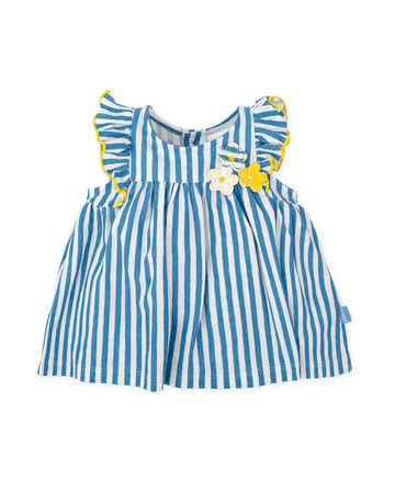 TUTTO PICCOLO VESTIDO RAYAS AZUL ATLÁNTICO