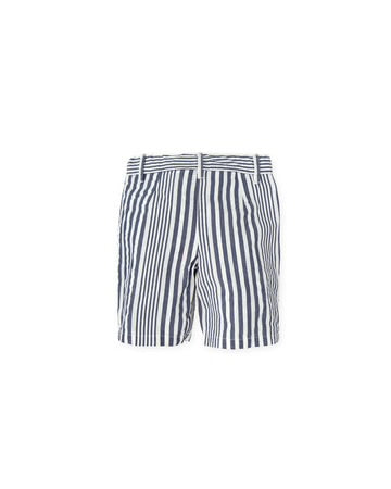 TUTTO PICCOLO CONJUNTO CAMISA LINO AZUL MARINO BERMUDA RAYAS AZUL MARINO