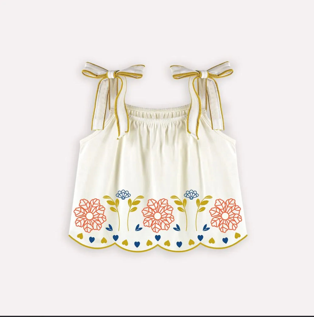 Nanai Set Cropped Top Y Short Diseño Relieve Mostaza Ref.6000160-0452