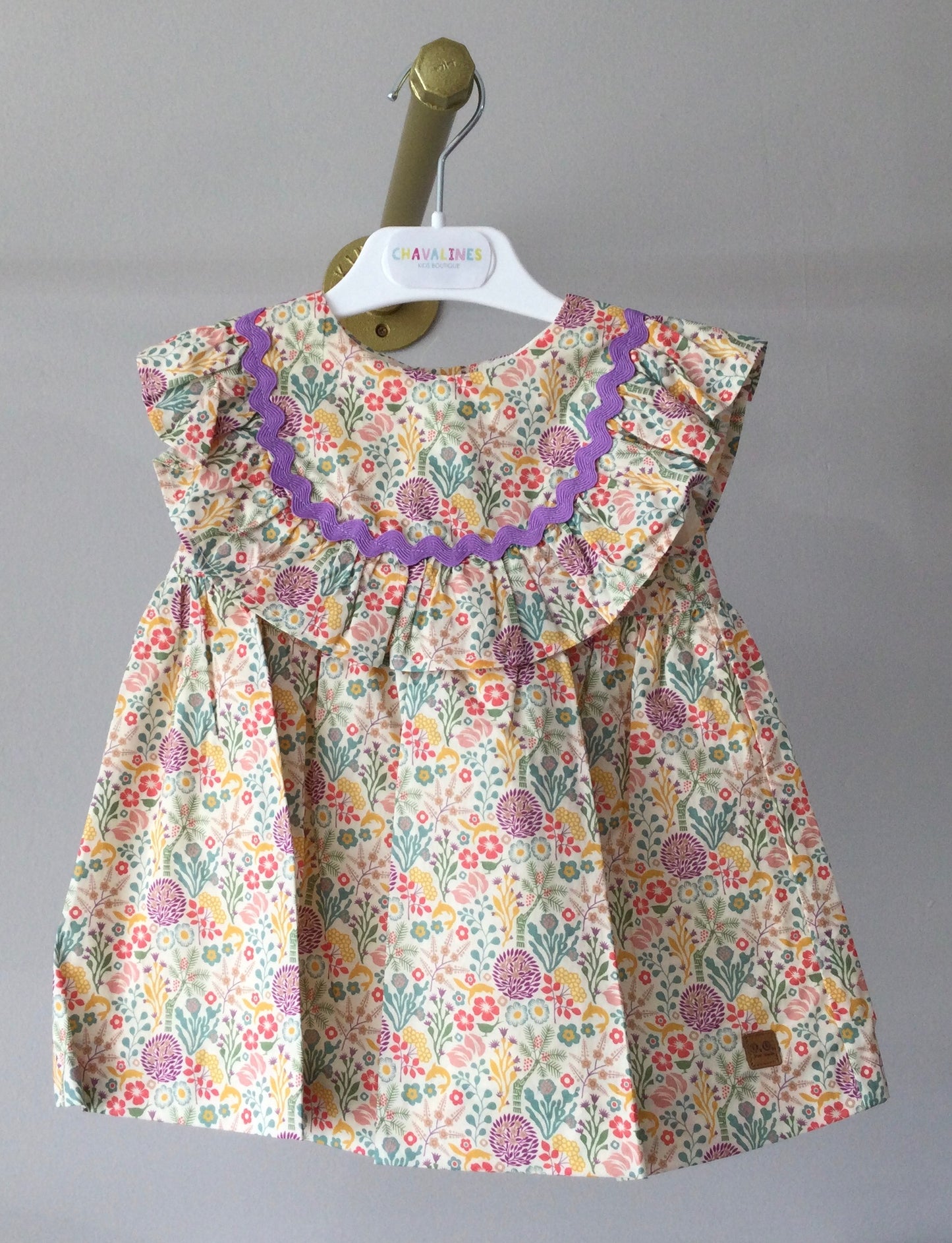 José Varón Baby Woven Dress Lila Ref. 01-50048