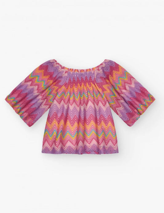 TucTuc NK Conjunto Blusa y Short para niña multicolor con estampado