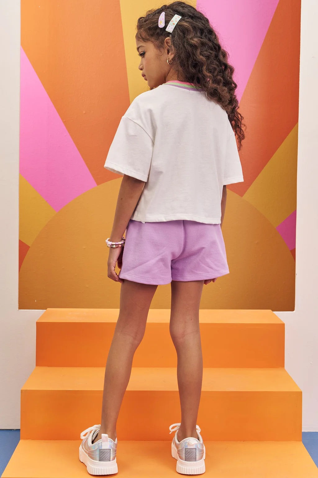 Infanti Conjunto de blusa corta y falda pantalón Ref. 75680