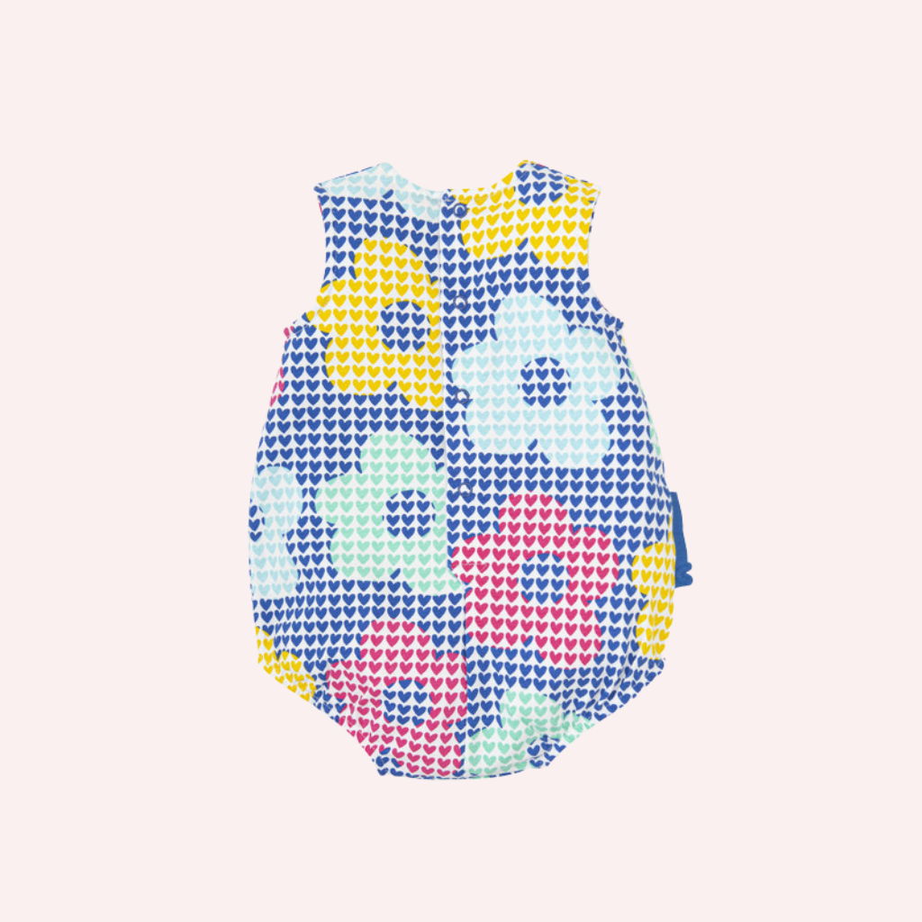 Agatha Ruiz De La Prada Electric Blue Flowers Babygrow