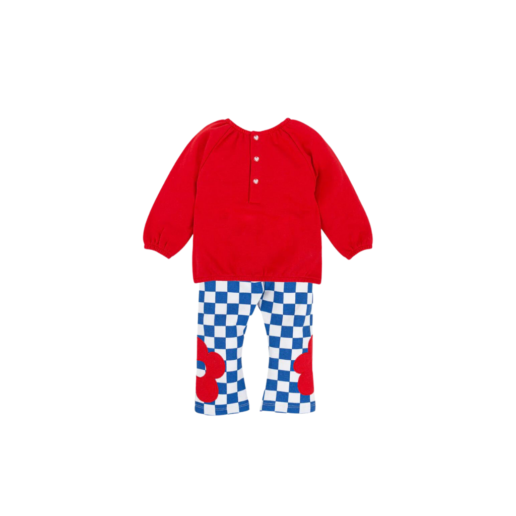 Agatha Ruiz De La Prada Red White and Blue Flower Set