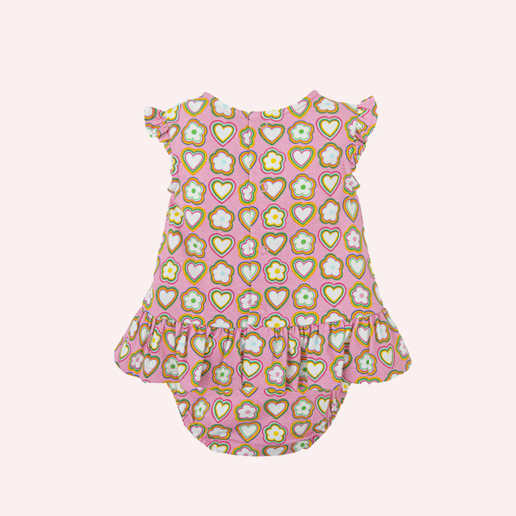 Agatha Ruiz De La Prada Strawberry Rainbows and Hearts Dress and Briefs