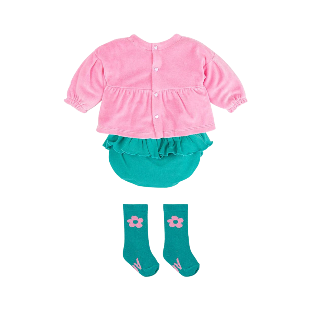 Agatha Ruiz De La Prada Strawberry Romper Dress Set