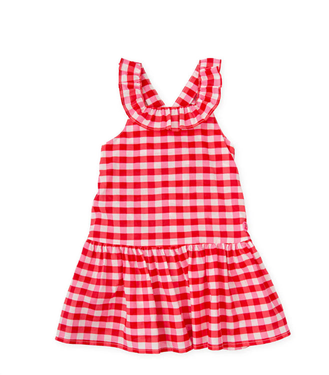 Tutto Piccolo Vestido Cuadros Rojo