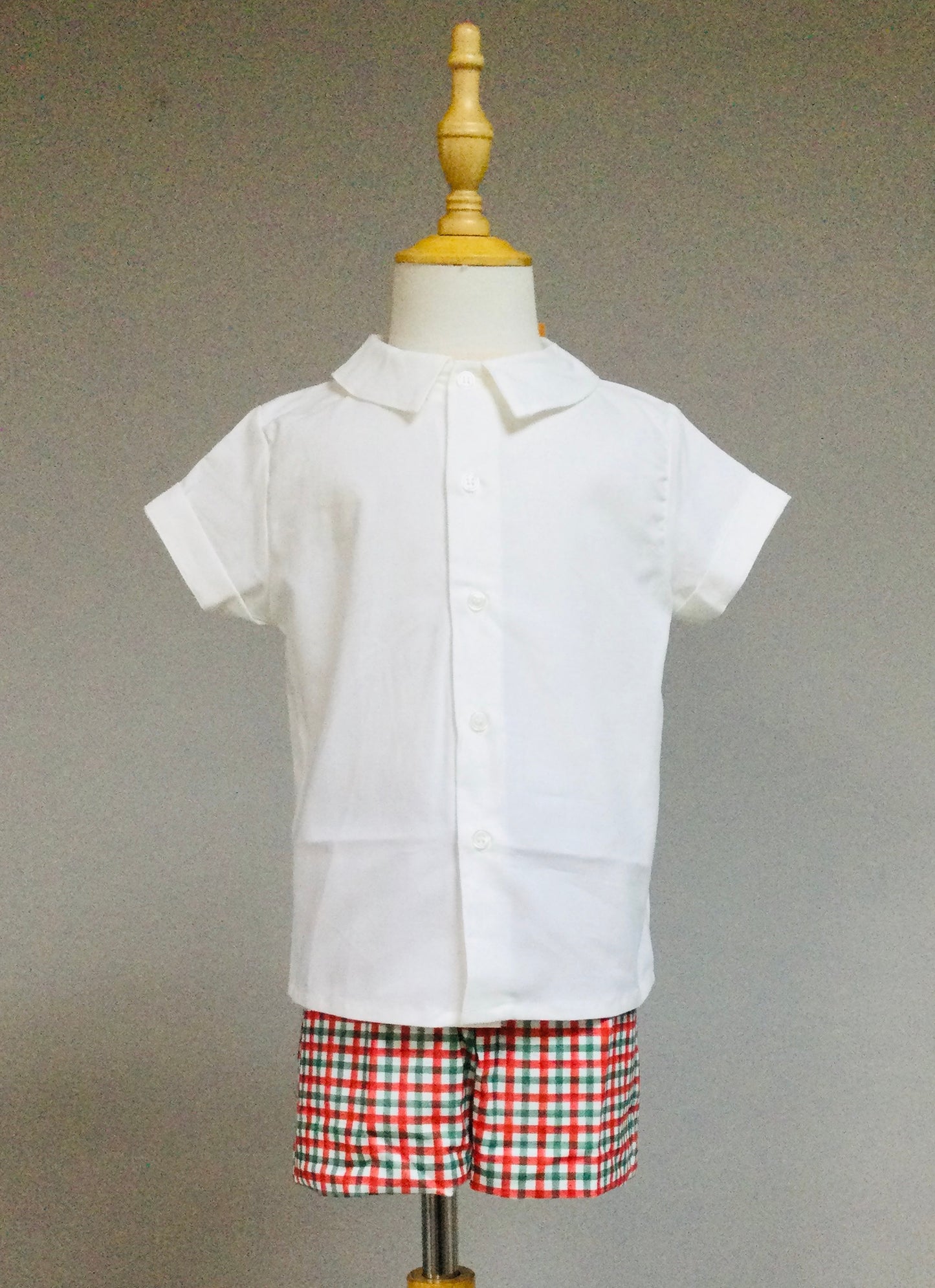 Jilgueritos Kids Tartan Short Set