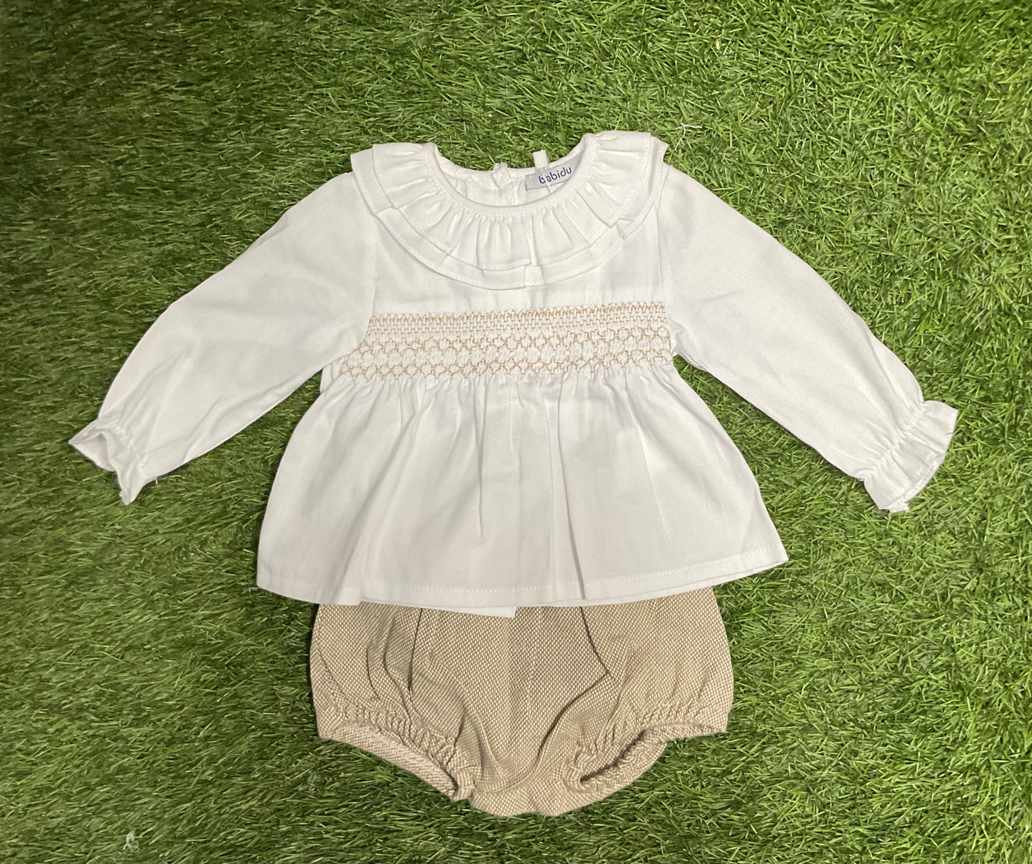 Babidu Conjunto Camisa Manga Larga y Pantalon Marron