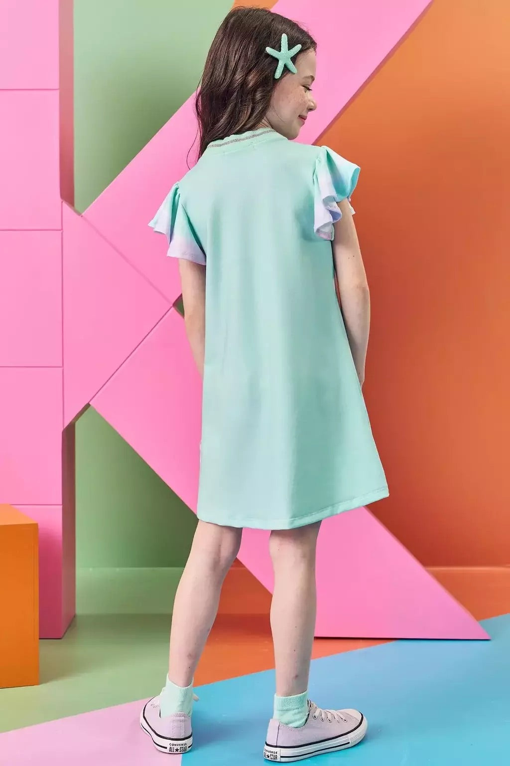 Kukiê Dress In Molecotton With Dolphin Print