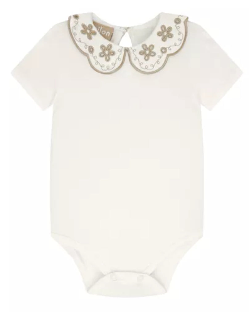 Milon Baby Bodysuit Bordado Ivory Ref.2000432-0452