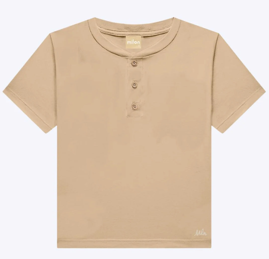 Milon Camiseta Masculina Beige Ref. 15261E Comb.8532