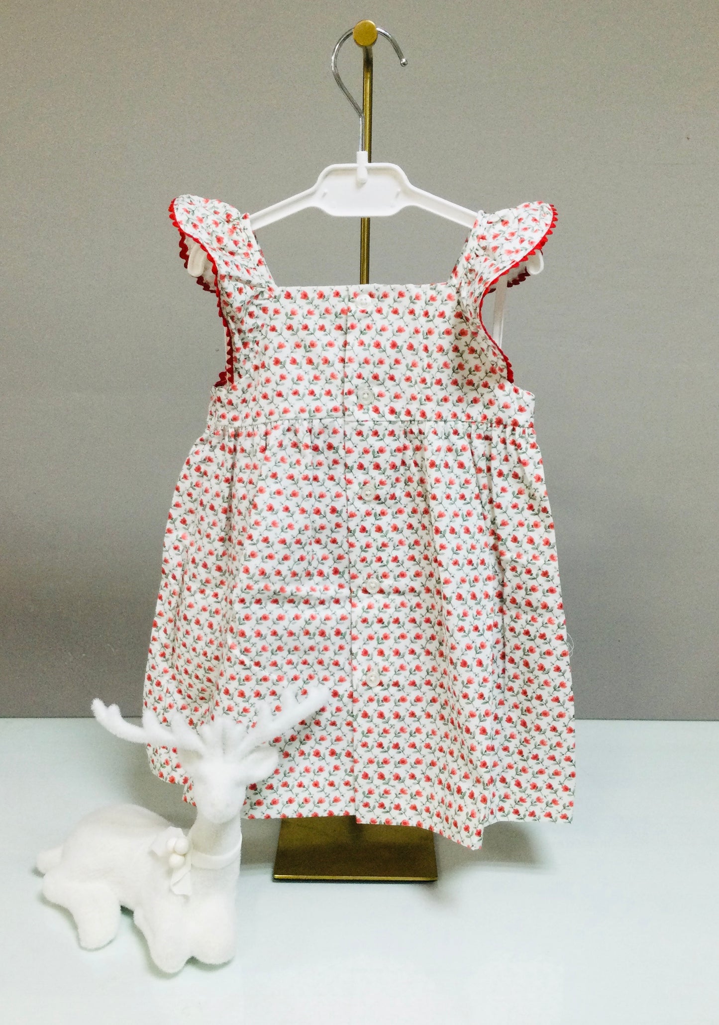 Jilgueritos Kids Tulip Smocked Bloomer Baby Dress
