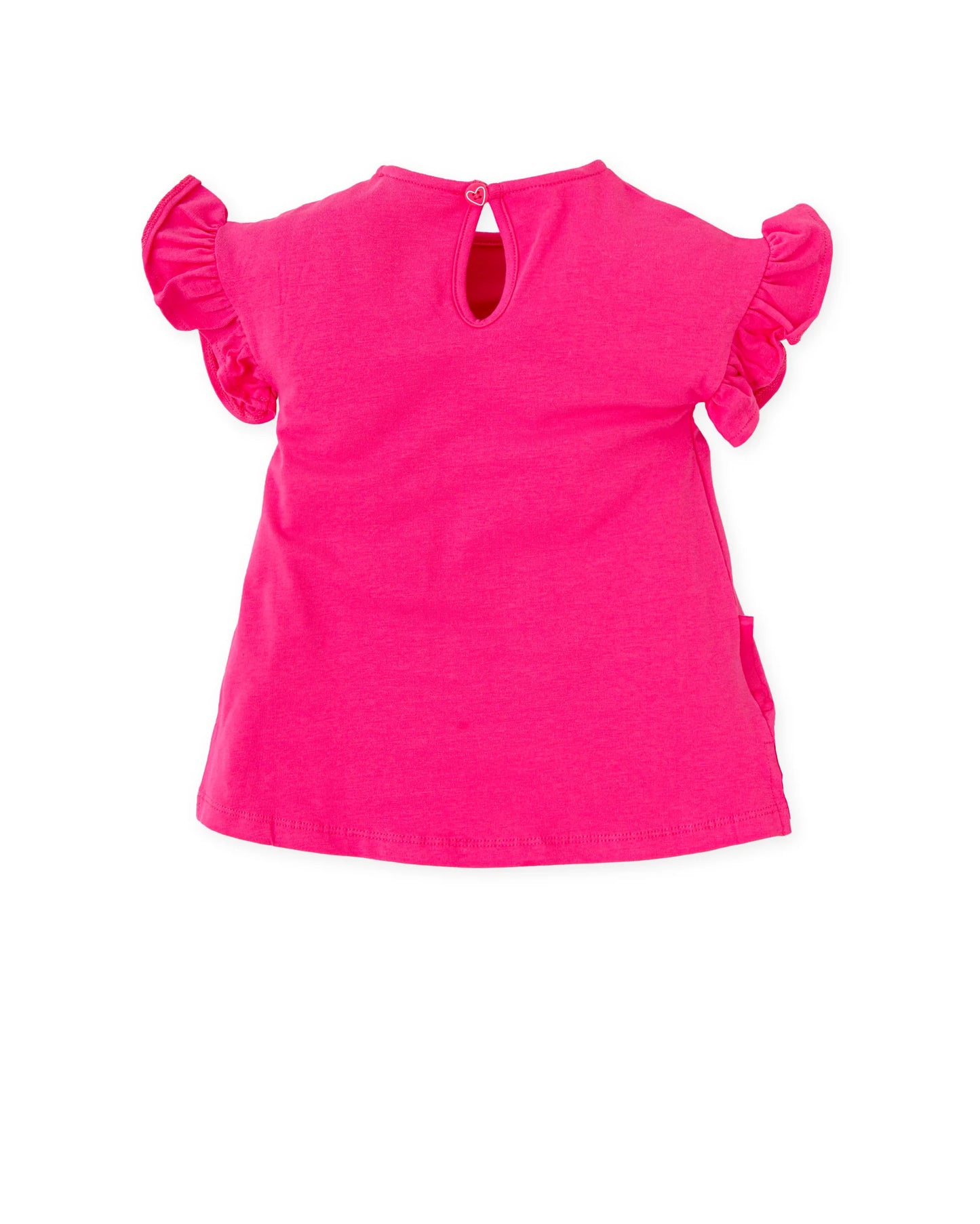 AGATHA RUIZ DE LA PRADA BABY VESTIDO FUCSIA CON FLOR NIÑA