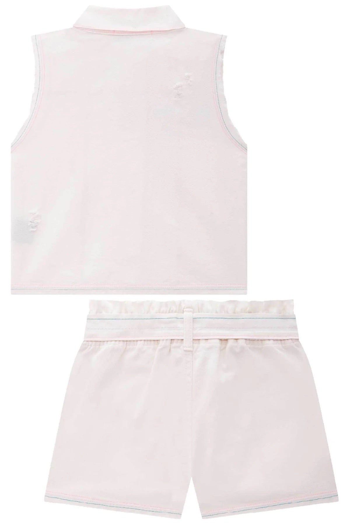 Kukiê Vest And Shorts Set In Pita Twill