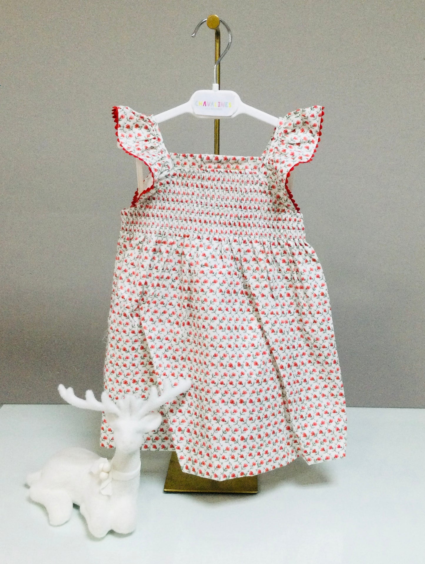 Jilgueritos Kids Tulip Smocked Bloomer Baby Dress