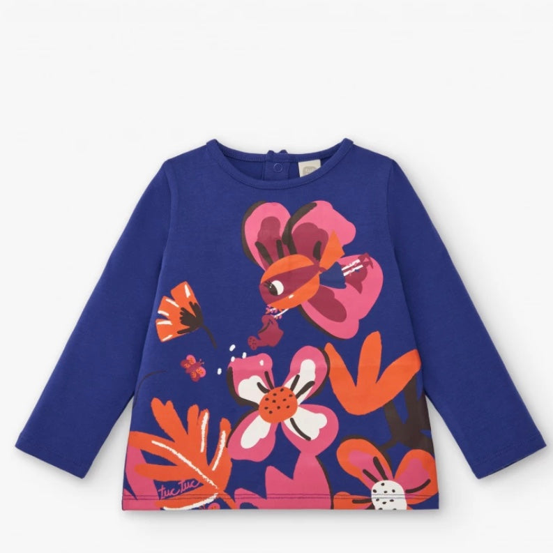 TucTuc Blue Jersey T-Shirt With Denim Skirt / Super Natural Collection