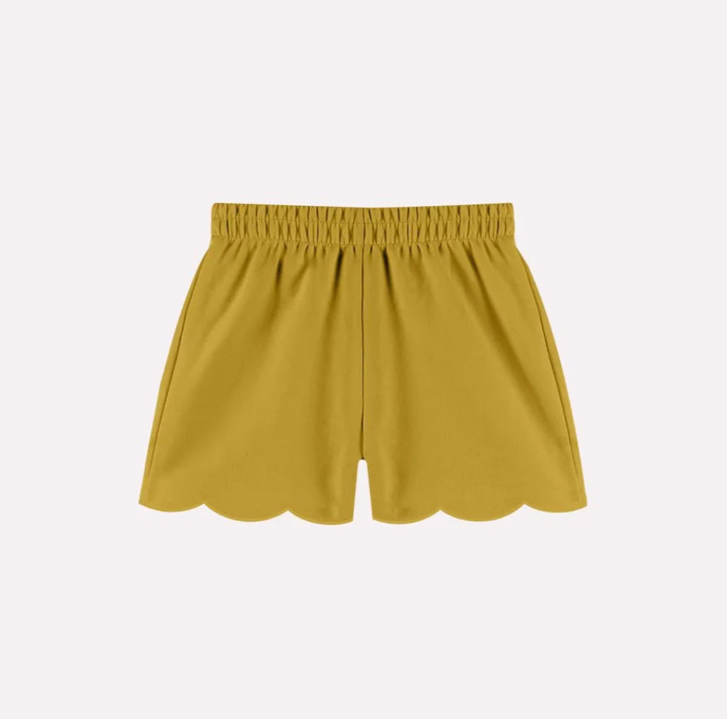 Nanai Set Cropped Top Y Short Diseño Relieve Mostaza Ref.6000160-0452