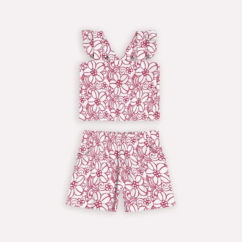 Nanai Conjunto Infantil Bordado Flor Ref. 6000139
