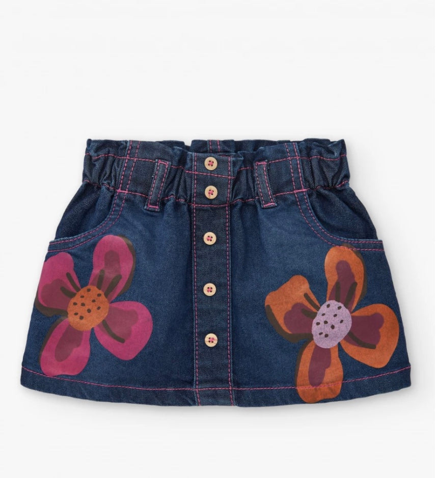 TucTuc Blue Jersey T-Shirt With Denim Skirt / Super Natural Collection