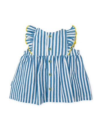 TUTTO PICCOLO VESTIDO RAYAS AZUL ATLÁNTICO