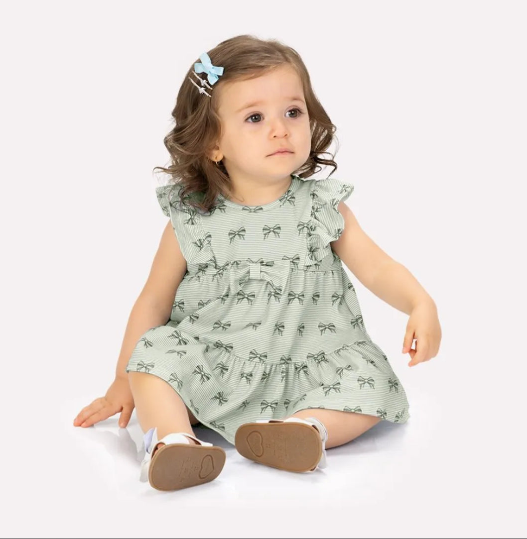 Milon Vestido Azul Lazos