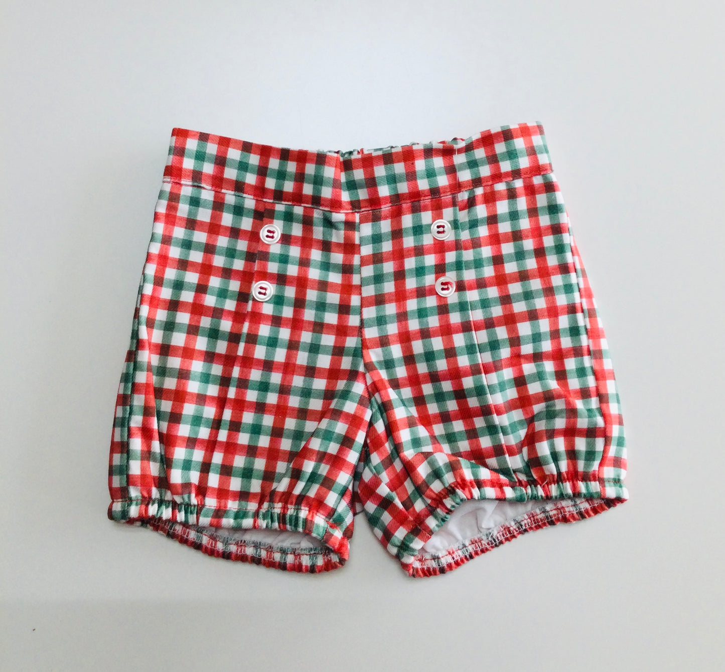 Jilgueritos Kids Tartan Smocked Bloomer Set