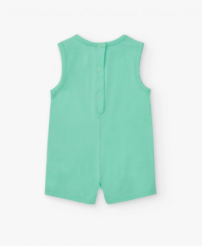 TucTuc Pelele Verde Sin Mangas Para Niño Con Estampado De Elefante Y Sol