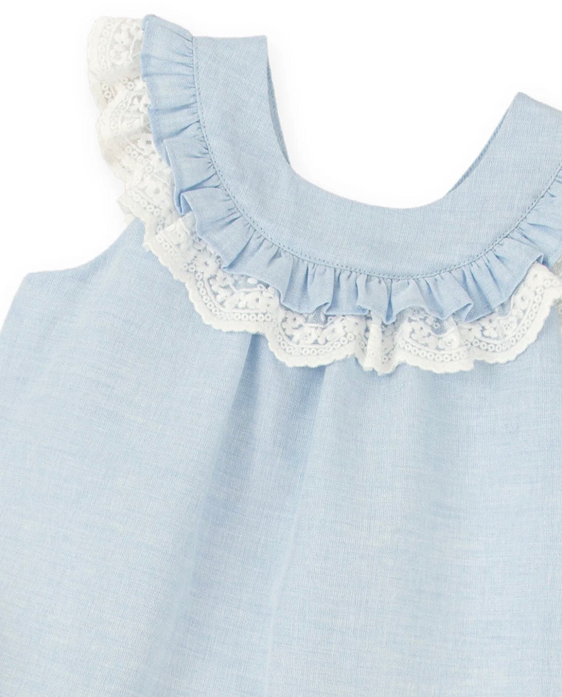 Tutto Piccolo Vestido Lino Porcelana