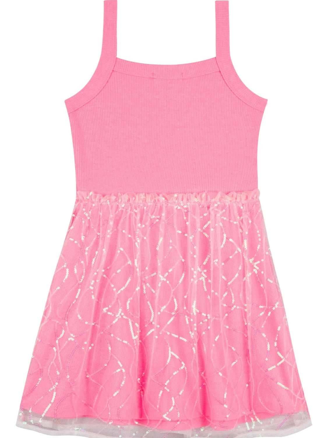 Kukiê Vestido Tul Rosa Neón