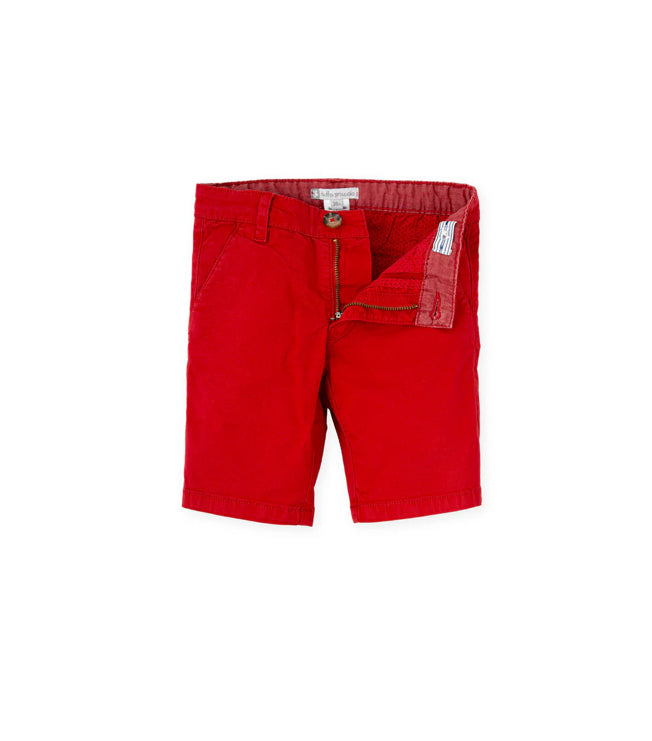 Tutto Piccolo Pantalón Bermuda Rojo