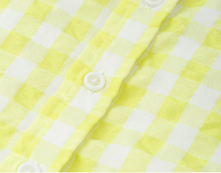 Tutto Piccolo Conjunto Camisa Cuadros Lima Y Bermuda Azul Marino