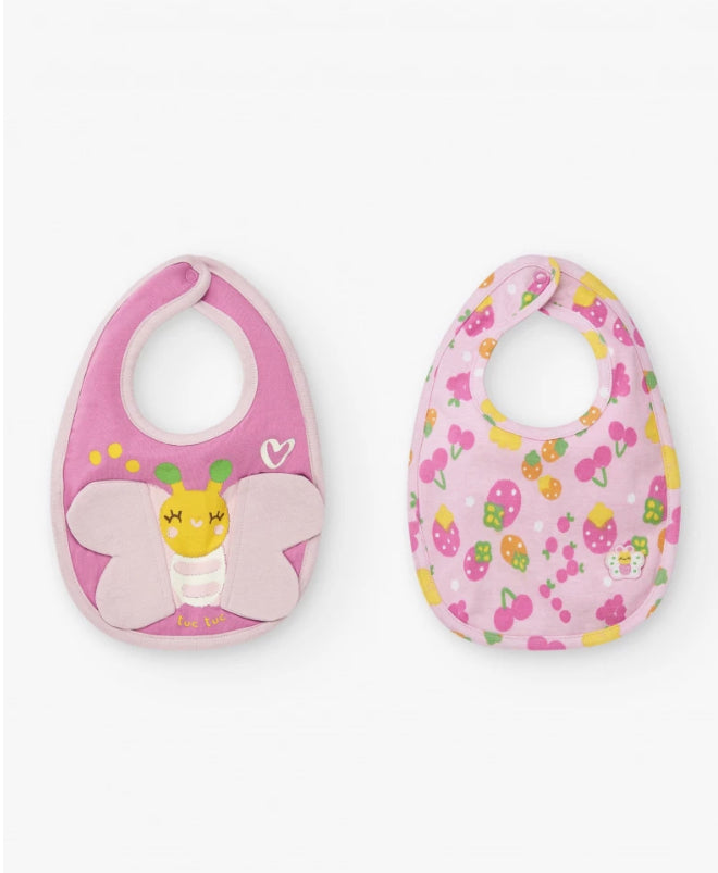 TucTuc Pack Baberros Para Niña Color Rosa
