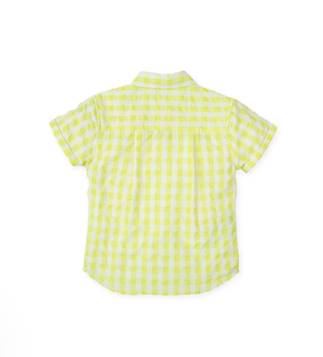 Tutto Piccolo Conjunto Camisa Cuadros Lima Y Bermuda Azul Marino