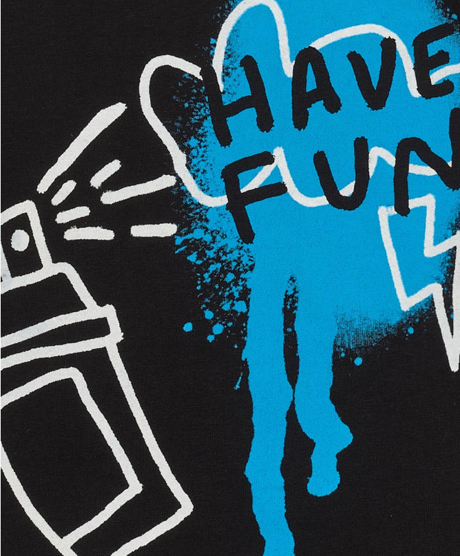 TucTuc First Have Fun Camiseta Para Niño En Negro Con Frase “Have Fun”