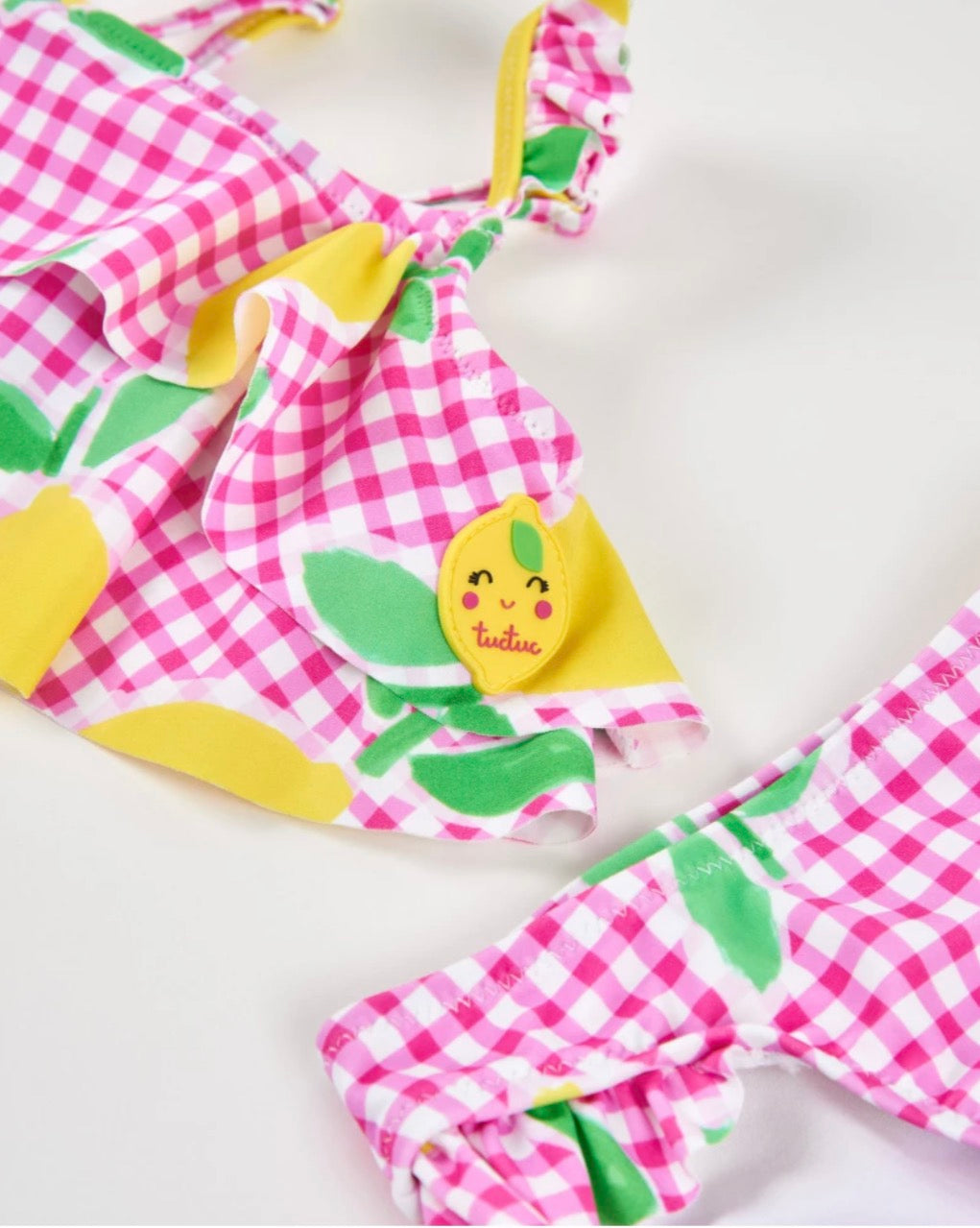 TucTuc Bikini Fondo Vichy Estampado Limones