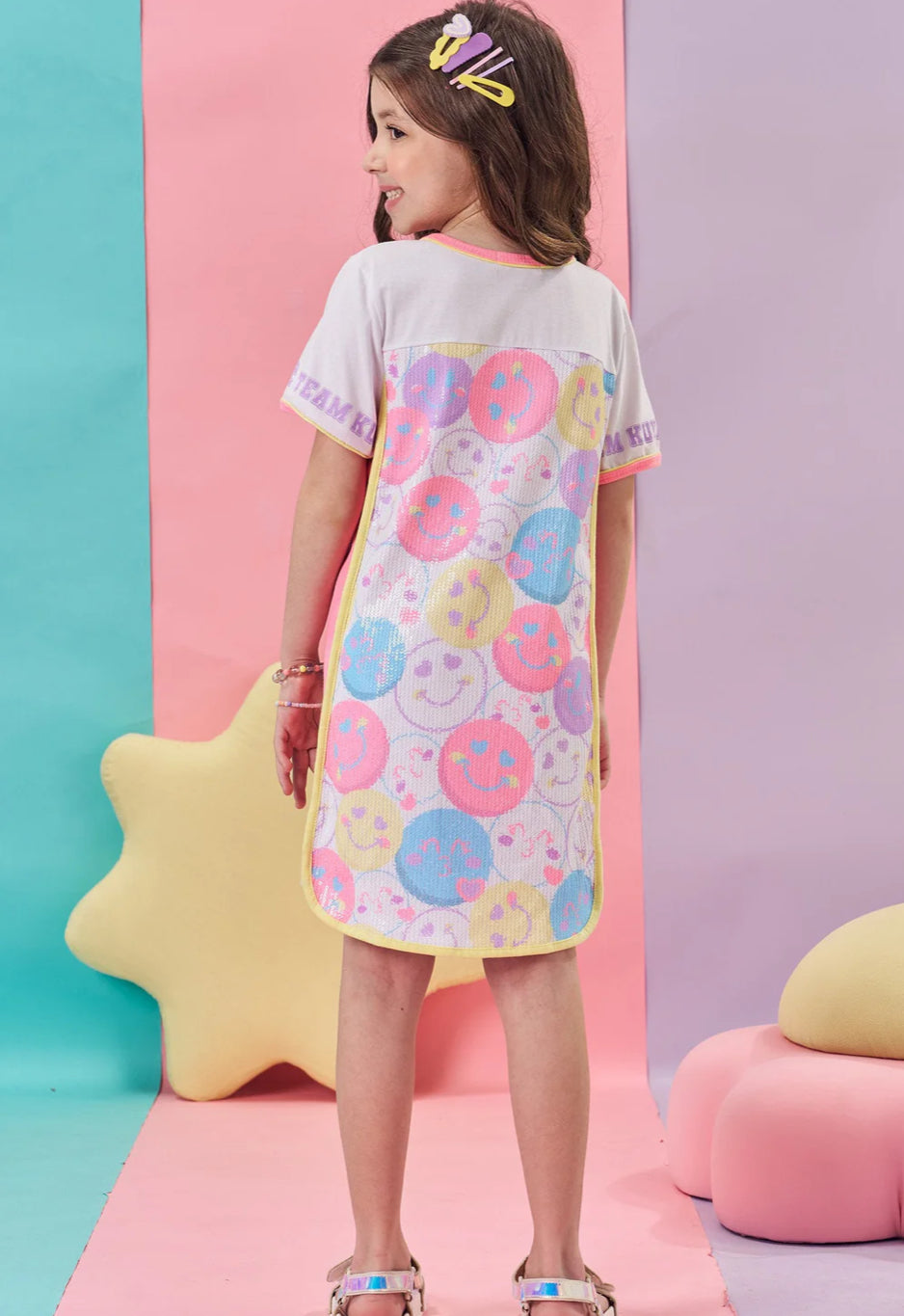 Kukiê Vestido Lentejuelas Happy Face
