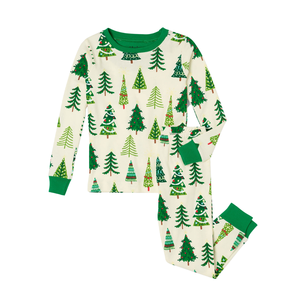 Hatley Christmas Tree Glow in The Dark Pajama Set
