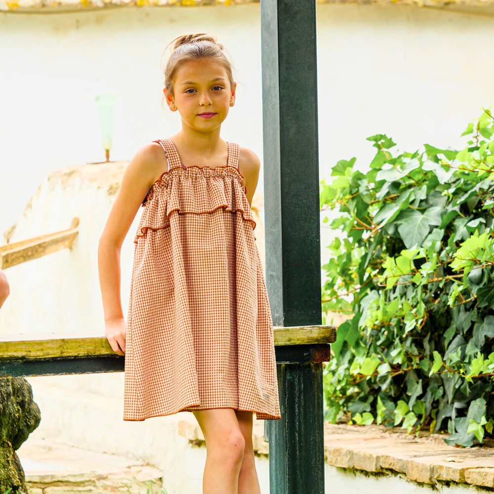 José Varón Cover Up Dress Brown